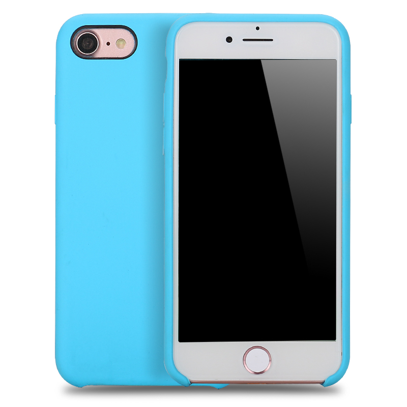 Wholesale iPhone 8 Plus / 7 Plus Pro Silicone Hard Case (Sky Blue)